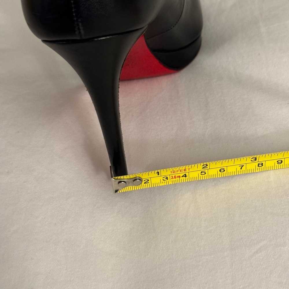 Christian Louboutin Black Classic Red Sole Pumps Size 38 US 8 with dust bag - Picture 8 of 12